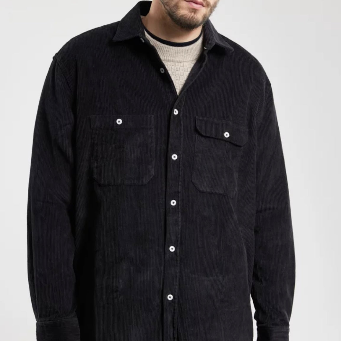 Armor-Lux Corduroy Overshirt Dark Storm