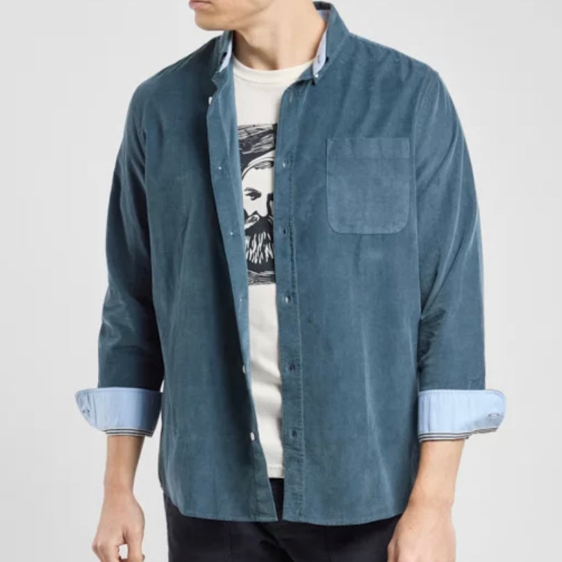 Armor-Lux Corduroy Overshirt Winterblue