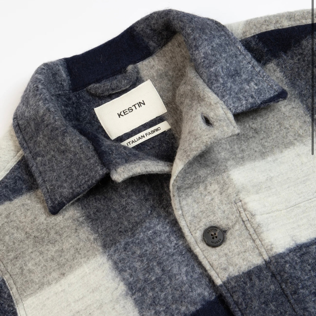 Kestin Ormiston Navy Check Jacket