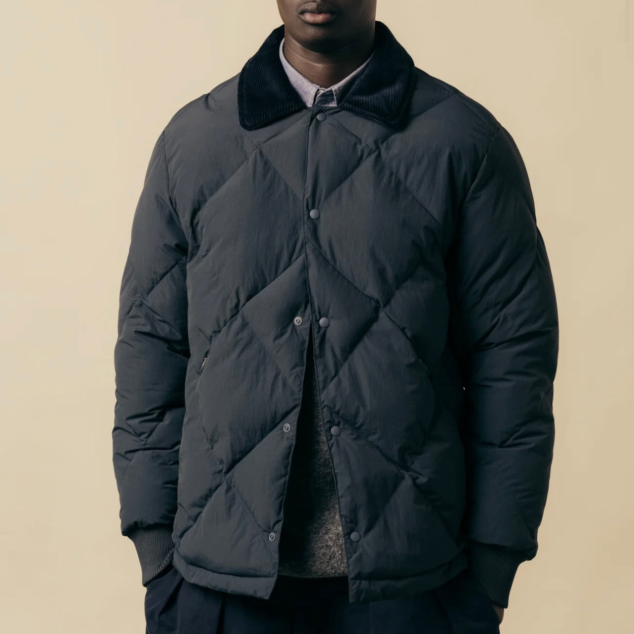 Kestin Dunbar Padded Jacket Charcoal