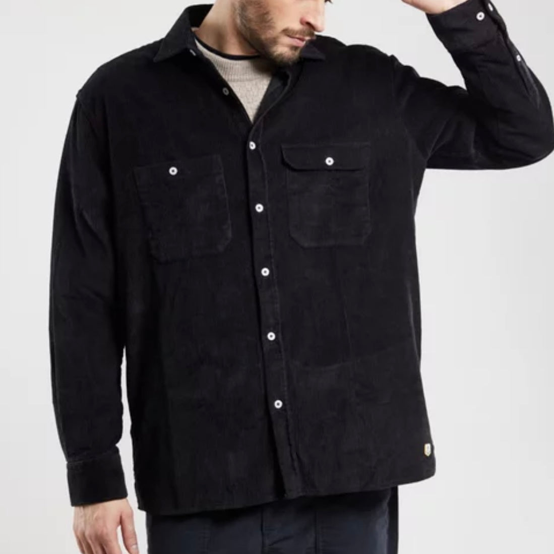 Armor-Lux Corduroy Overshirt Dark Storm